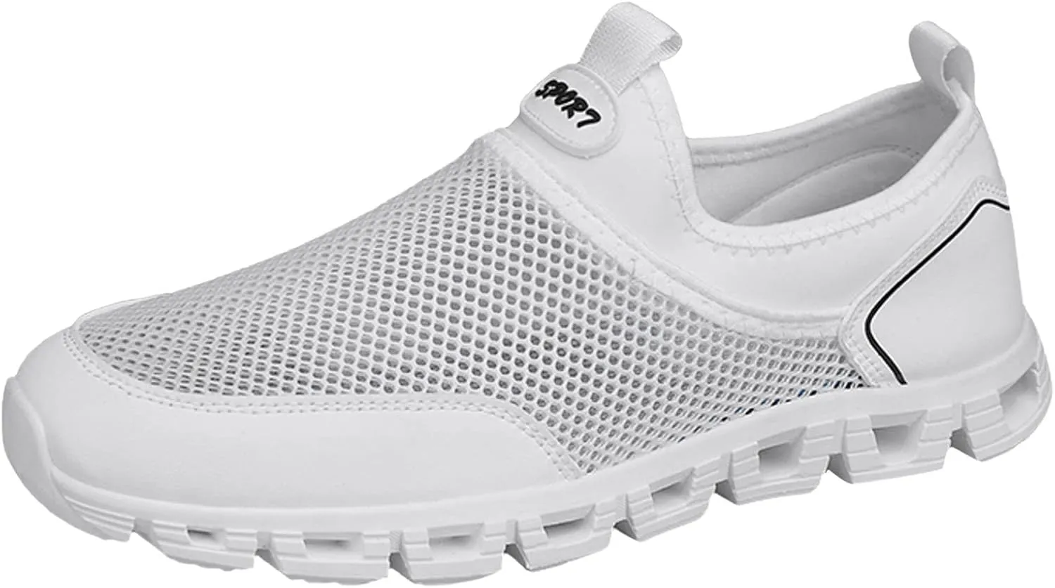 Men Sports Shoes Fashionable Simple and Solid Color New Pattern Summer Mesh Hollowed Out Breathable Mens Sneaker