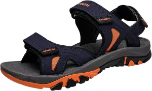 Men's Beach Sandals Summer Two Way Outdoor Sports Sandals Adjustable Strap Walking Mens Memory Foam Sandals Size 14