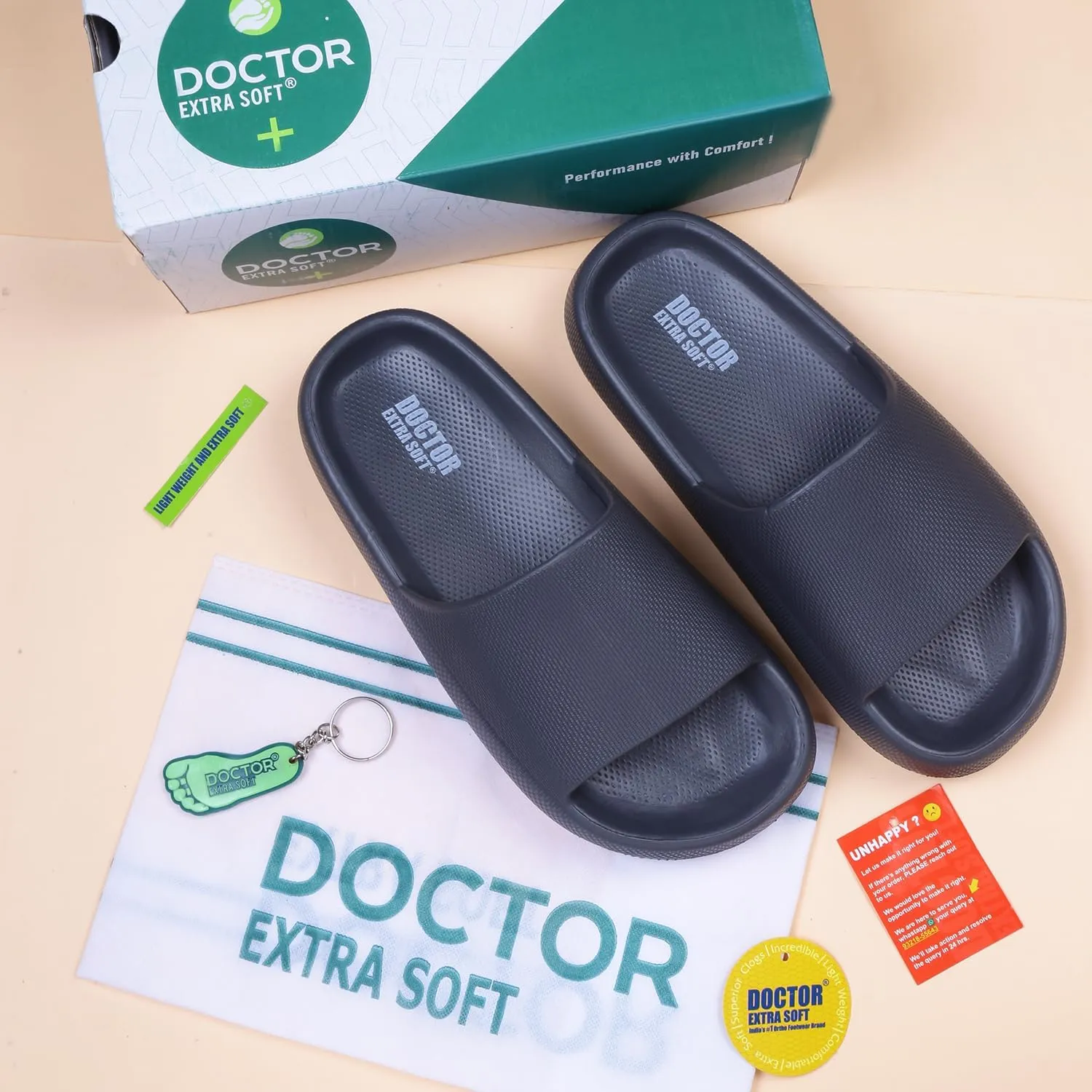 Men's Classic Ultra Soft Sliders/Slippers with Cushion FootBed for Adult | Comfortable & Light Weight | Stylish & Anti-Skid | Waterproof & Everyday Flip Flops for Gents/Boys D-504