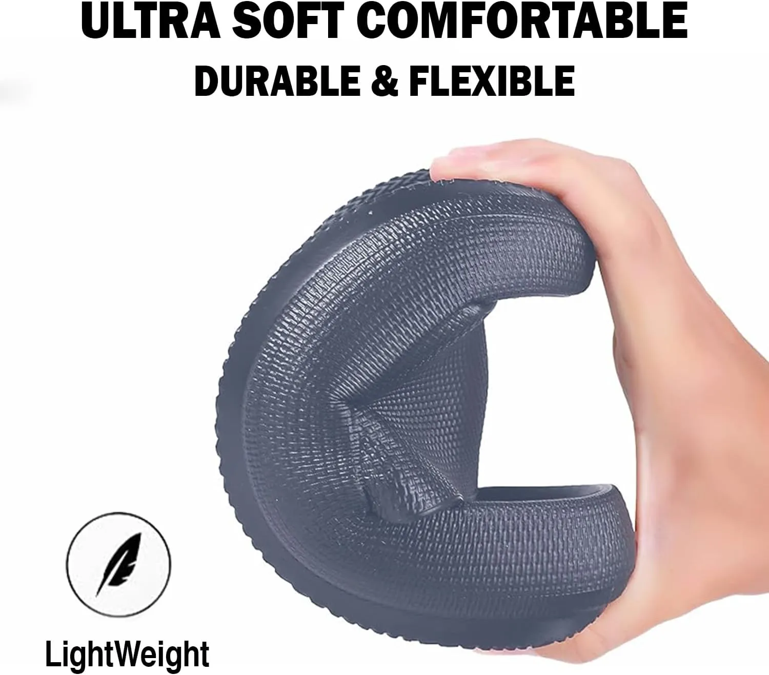 Men's Classic Ultra Soft Sliders/Slippers with Cushion FootBed for Adult | Comfortable & Light Weight | Stylish & Anti-Skid | Waterproof & Everyday Flip Flops for Gents/Boys D-504