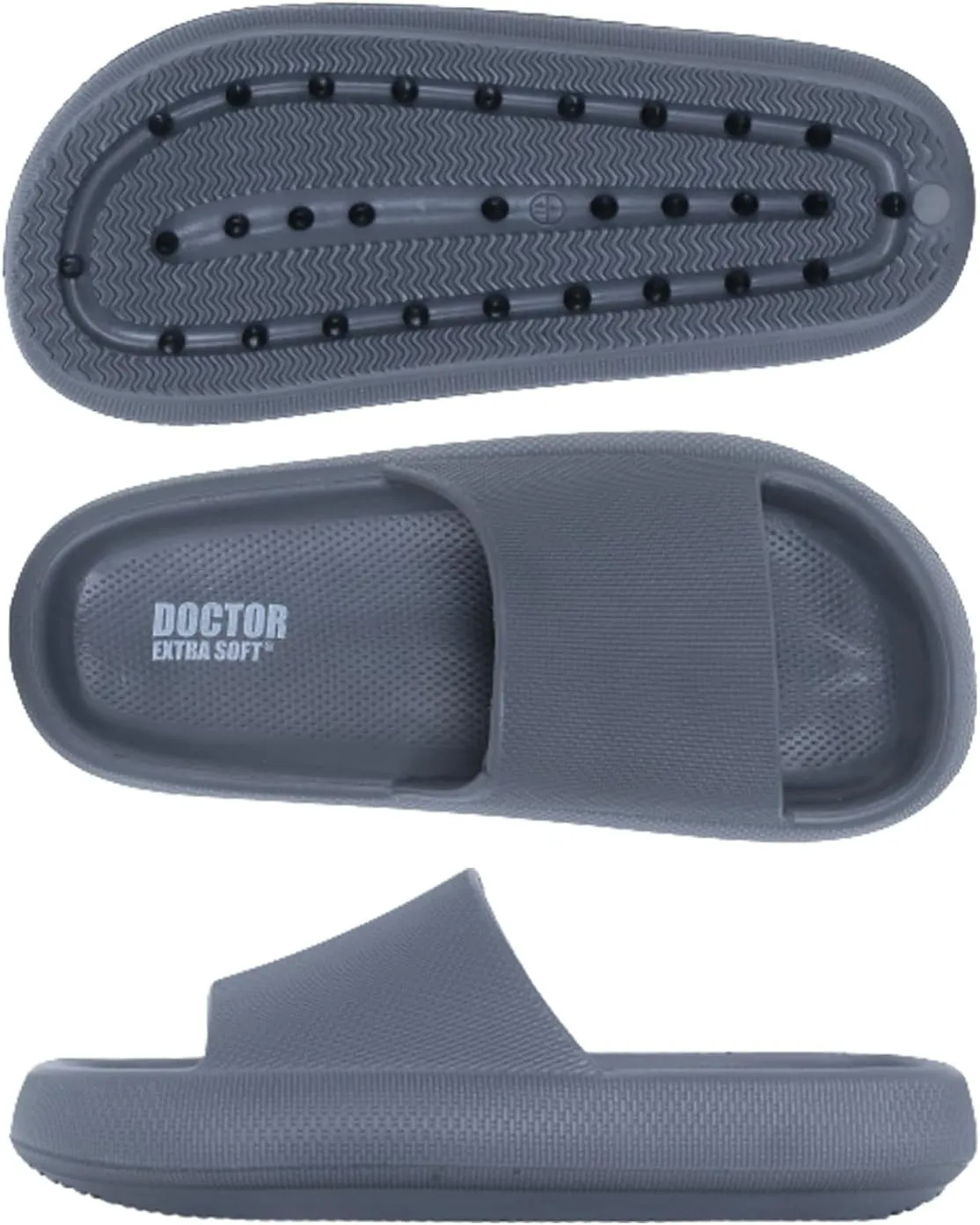 Men's Classic Ultra Soft Sliders/Slippers with Cushion FootBed for Adult | Comfortable & Light Weight | Stylish & Anti-Skid | Waterproof & Everyday Flip Flops for Gents/Boys D-504