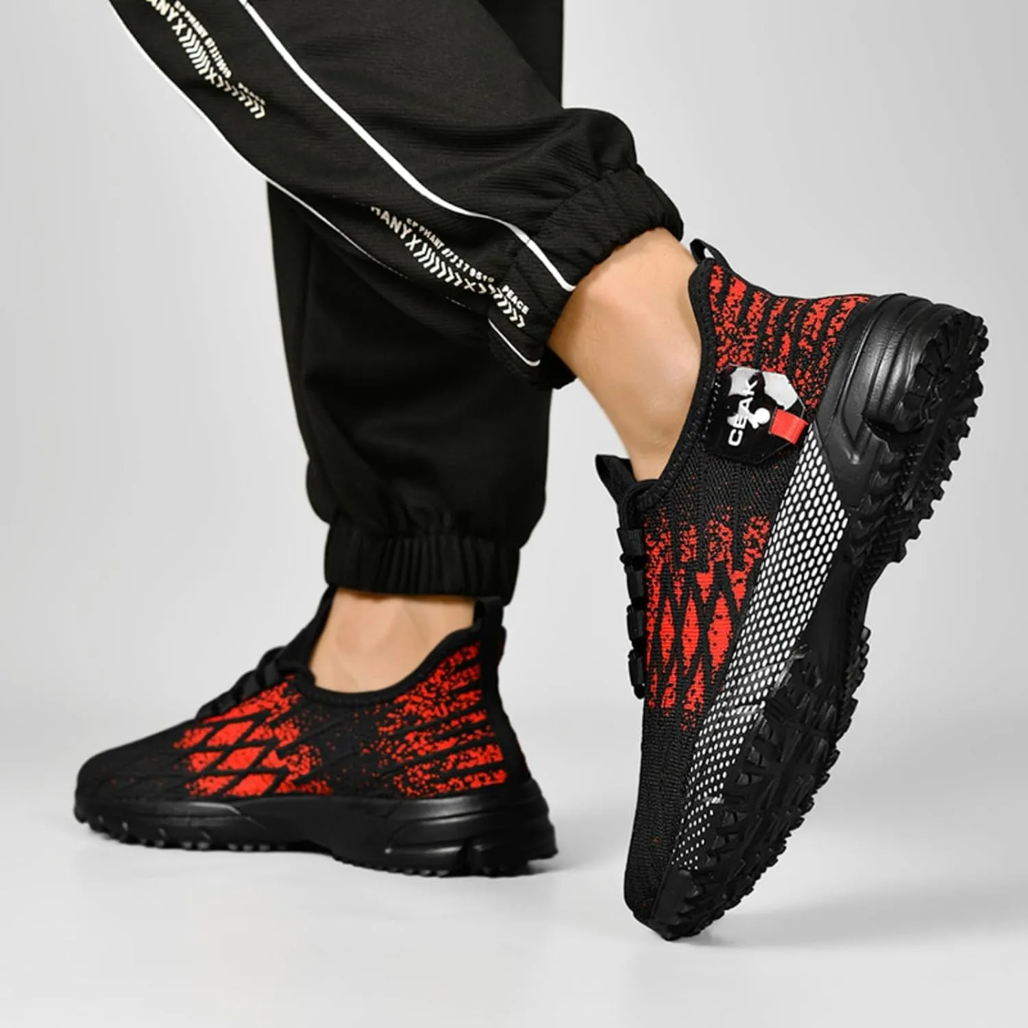 Men's High - end Ultra - Light Running Shoes for Sports Tests, Available in Large Sizes (6.5-10.5), Breathable Mesh Design