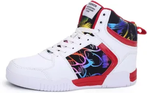 Men's High Top Skate Shoes Stylish Casual Sneakers