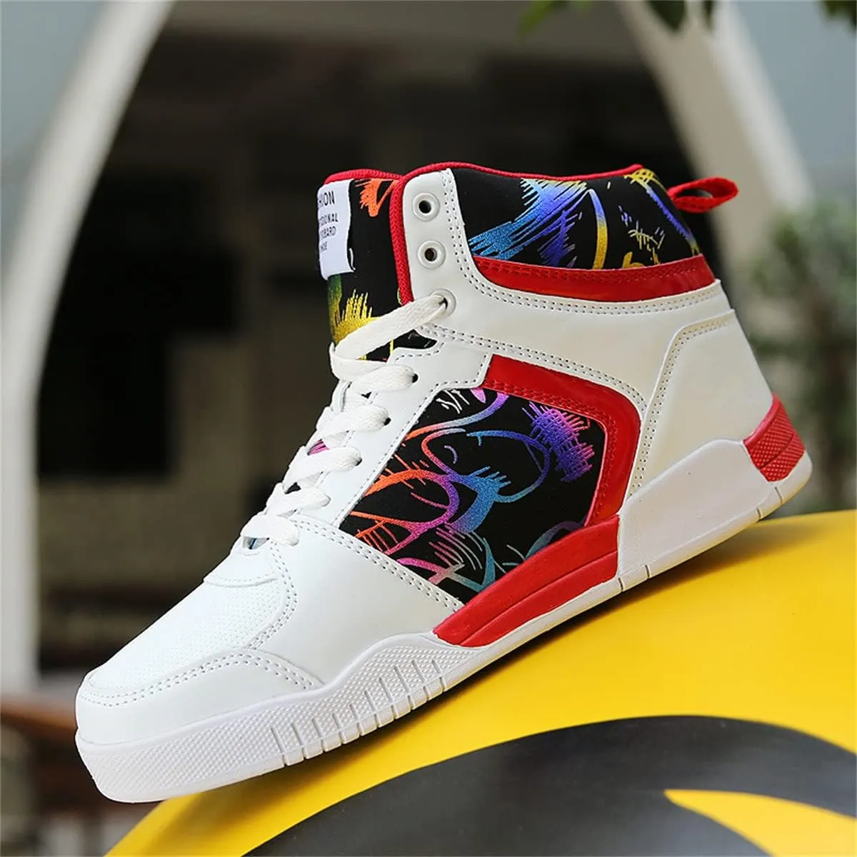 Men's High Top Skate Shoes Stylish Casual Sneakers