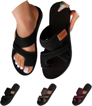 Mesh Flip Flops for Women, Women's Comfortable Breathable Mesh Flip Flops Orthopedic Sandals with Arch Support Sandals