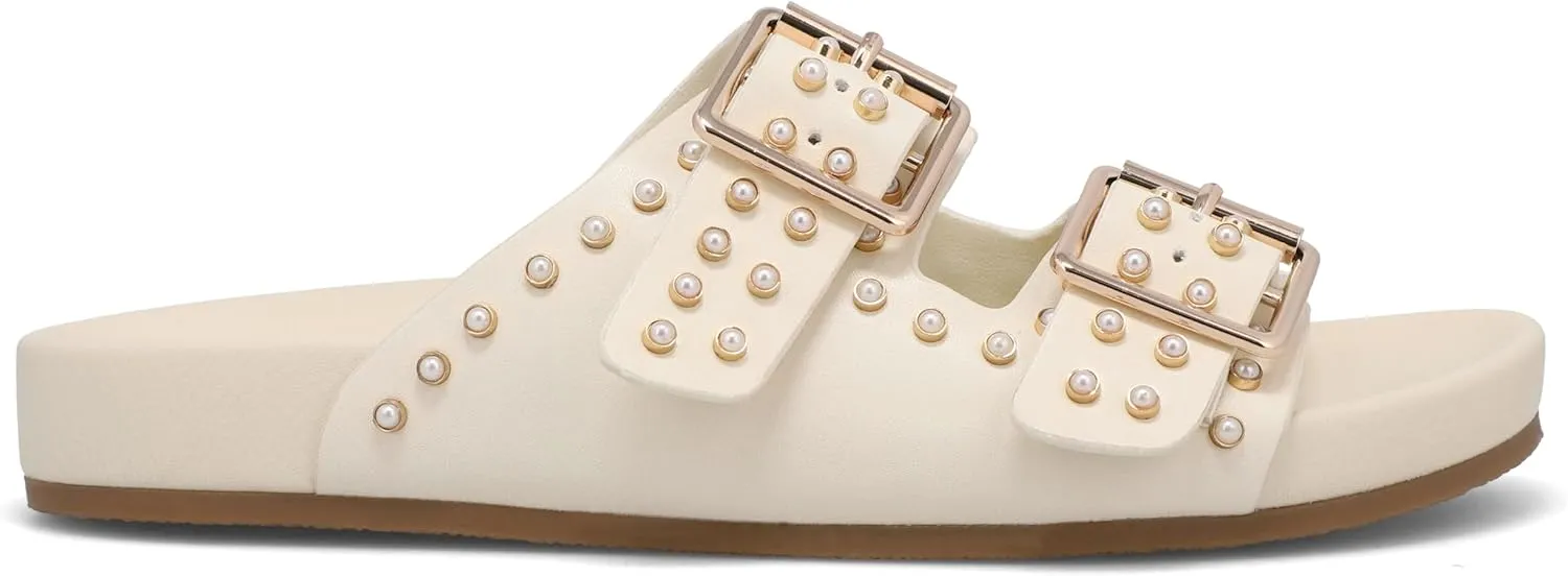 MIA Women's Brooklyn Studded Slide Sandals