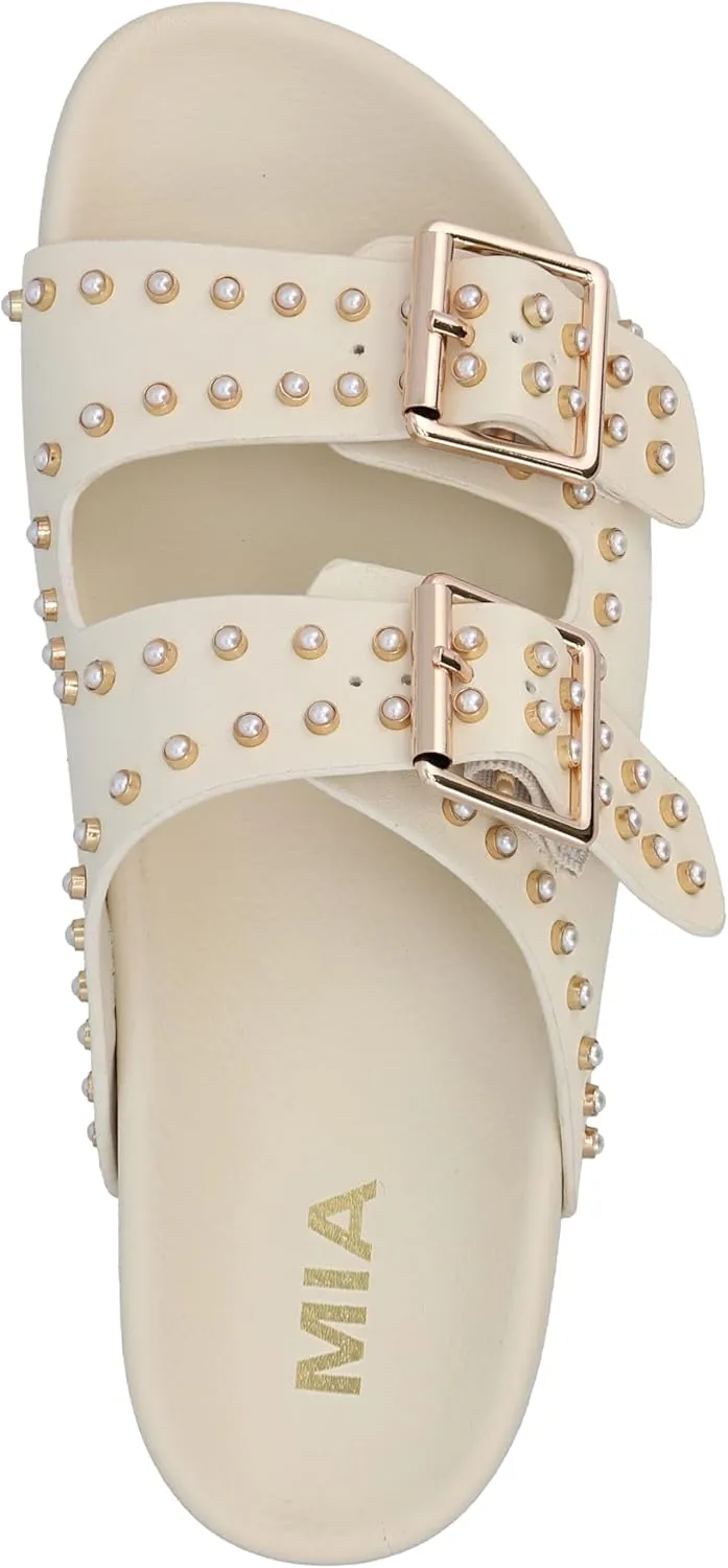 MIA Women's Brooklyn Studded Slide Sandals