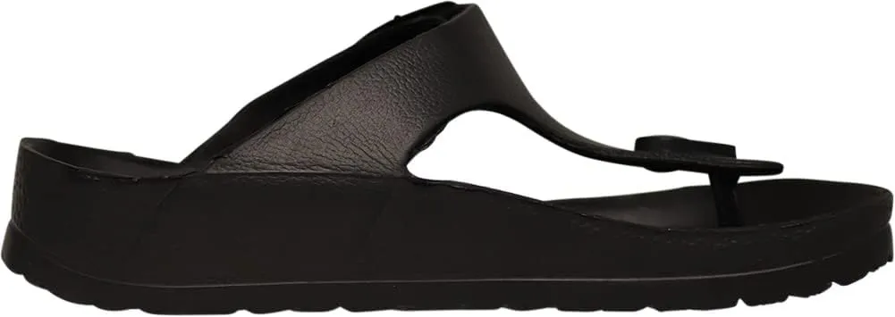 NORTY Women's Comfort Flip Flop Adjustable Flat Sandals Lightweight Flip Flops - Runs 2 Sizes Small