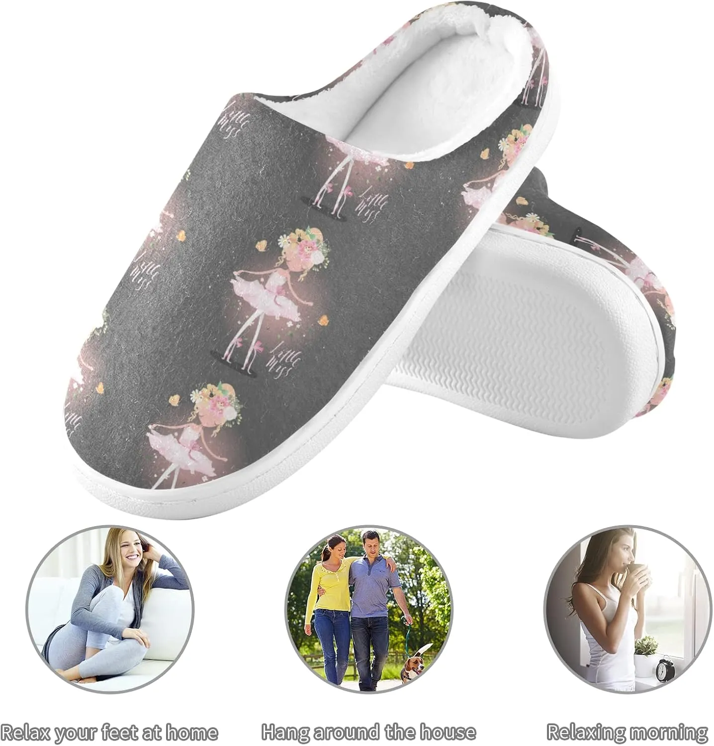 Oyihfvs Unisex Memory Foam Warm Slippers Comfort Soft Casual Shoes for Indoor Outdoor S-XXXL