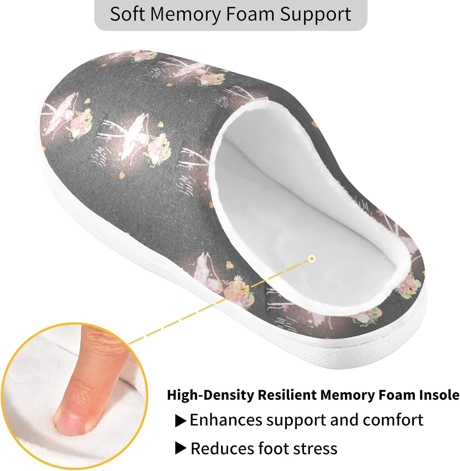 Oyihfvs Unisex Memory Foam Warm Slippers Comfort Soft Casual Shoes for Indoor Outdoor S-XXXL