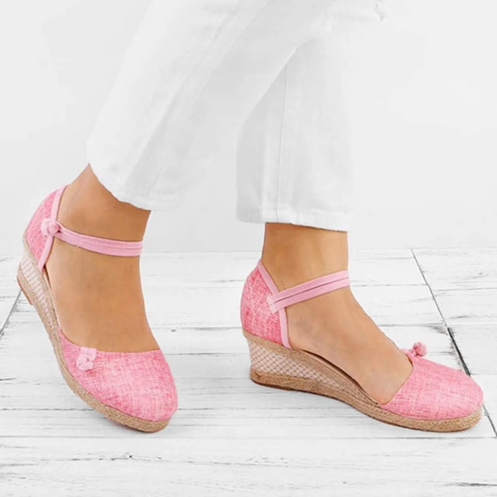 Platform Sandals Summer Low Wedges Womens Comfortable Open Toe Sandal Walking Sandals Women Comfort Arch Support