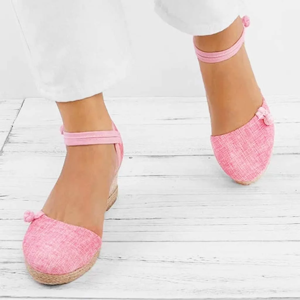 Platform Sandals Summer Low Wedges Womens Comfortable Open Toe Sandal Walking Sandals Women Comfort Arch Support