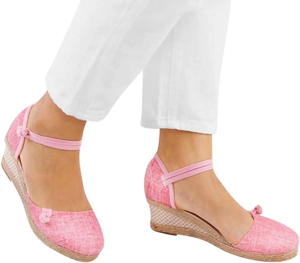Platform Sandals Summer Low Wedges Womens Comfortable Open Toe Sandal Walking Sandals Women Comfort Arch Support