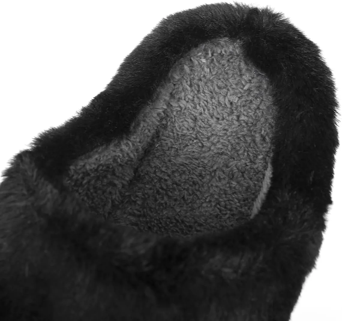 Rungion Cute Cat Sheep House Slippers for Women Men Fluffy Plush Slippers Cozy Soft Memory Foam Indoor Shoes Non-slip Winter