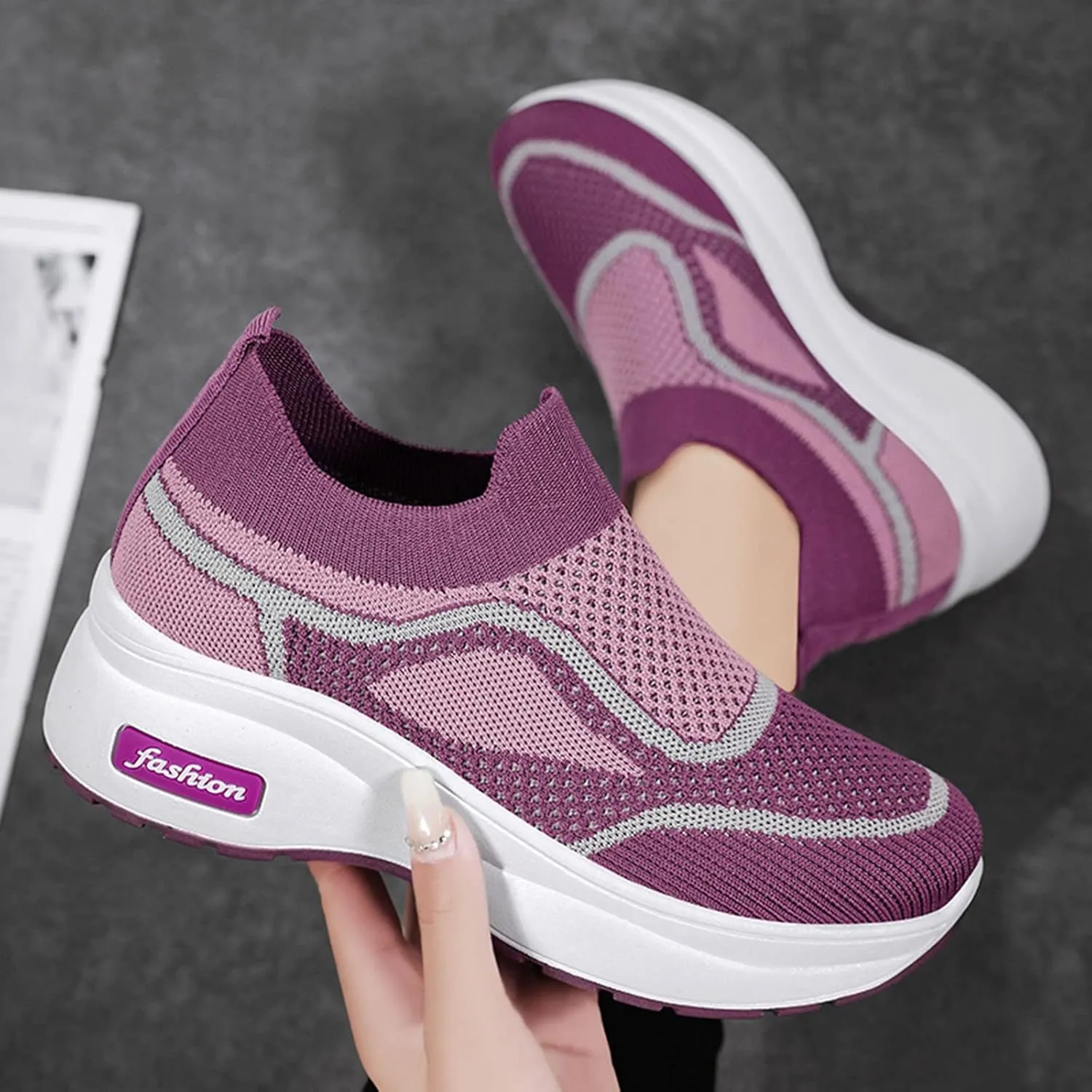 Running Shoes for Women with Plantar Fasciitis Comfy Black Shoes for Women Dressy Shoes for Women Sneakers Slip Ons All Black Womens Running Shoes Slip On Shoes for Women Sneakers