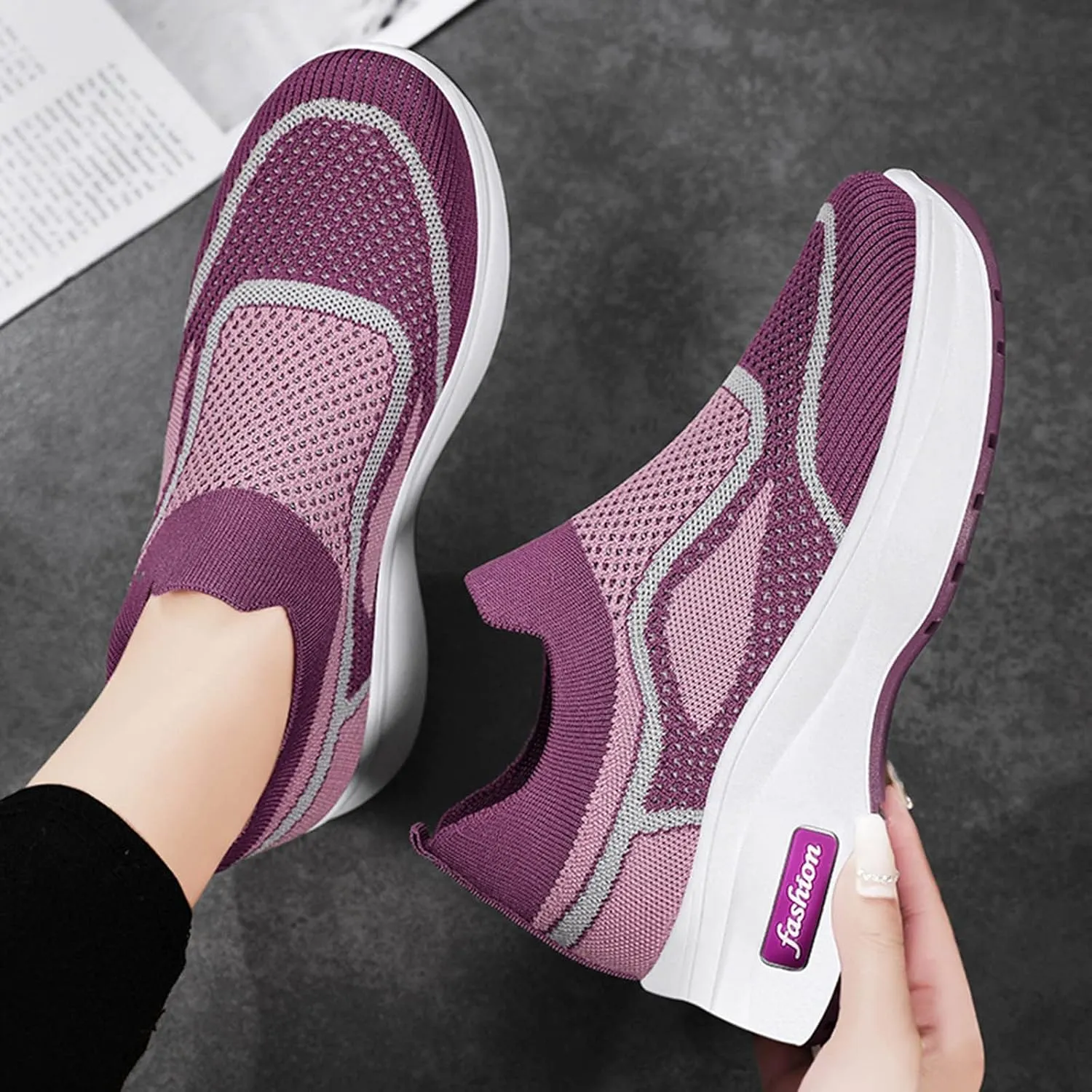 Running Shoes for Women with Plantar Fasciitis Comfy Black Shoes for Women Dressy Shoes for Women Sneakers Slip Ons All Black Womens Running Shoes Slip On Shoes for Women Sneakers
