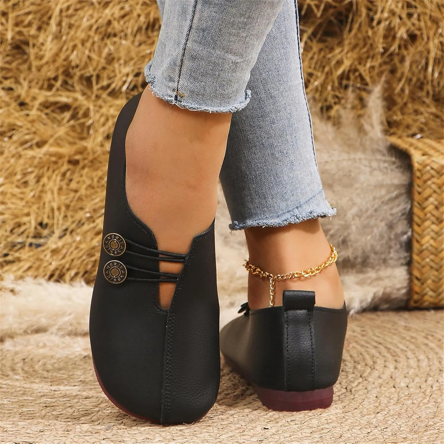 Sandals for Women 2025 Retro Loafers Dressy Comfortable Closed Toe Ballet Flats Summer Casual Breathable Boat Shoes Footwear
