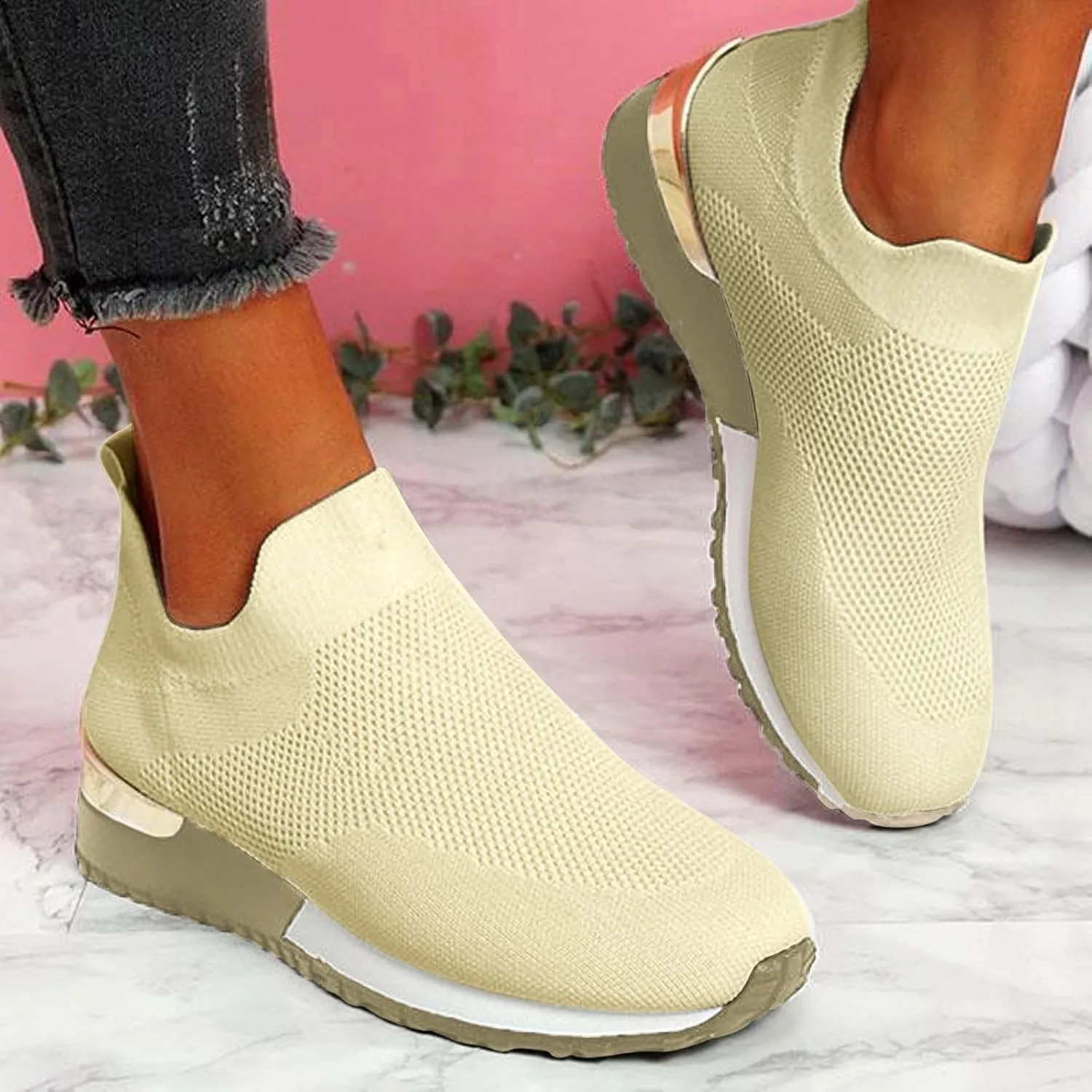 SBGMoSJ Bowling Shoes Women 8.5 Wide Black Slip On Tennis Shoes Nurse Shoes for Women Black Running Shoes for Women Black Walking Shoes for Plantar Fasciitis Women Size 11