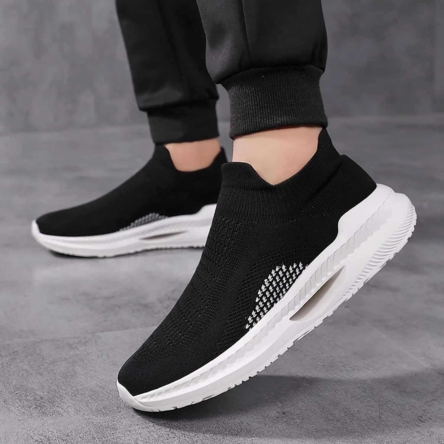 SBGMoSJ Gym Shoes for Women Workout Wide 10.5 Walking Shoes Women Wide Width Plantar Fasciitis Womens Slip On Sneakers Size 8.5 Tennis Shoes Womens Slip Resistant Work Shoes for Women Nurse