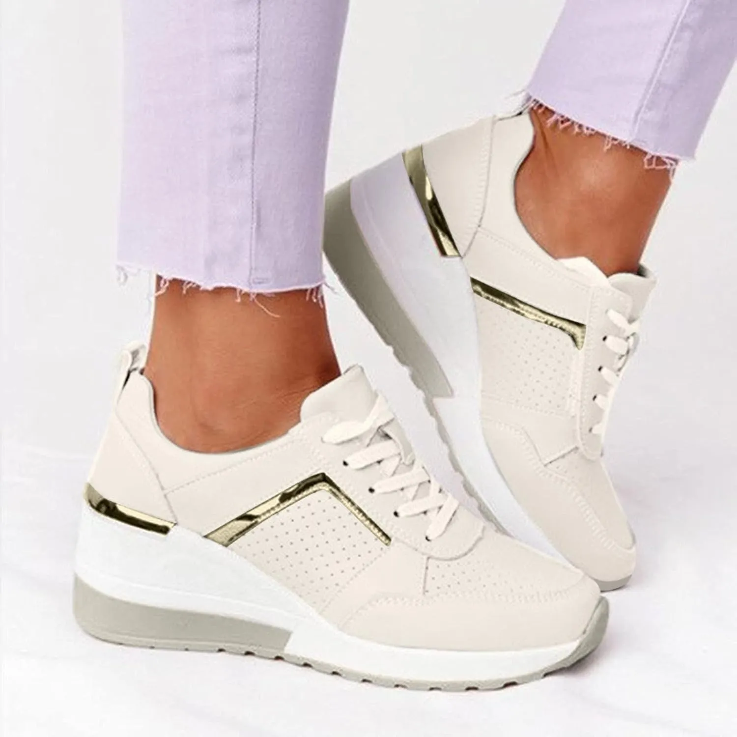 SBGMoSJ Running Shoes for Women Wide Foot Slip On Shoes for Women Indoor Womens Slip On Shoes Wide Width Size 9 Women's Wide Width Slip On Sneakers Zapatos Antideslizante para Mujer Lindos