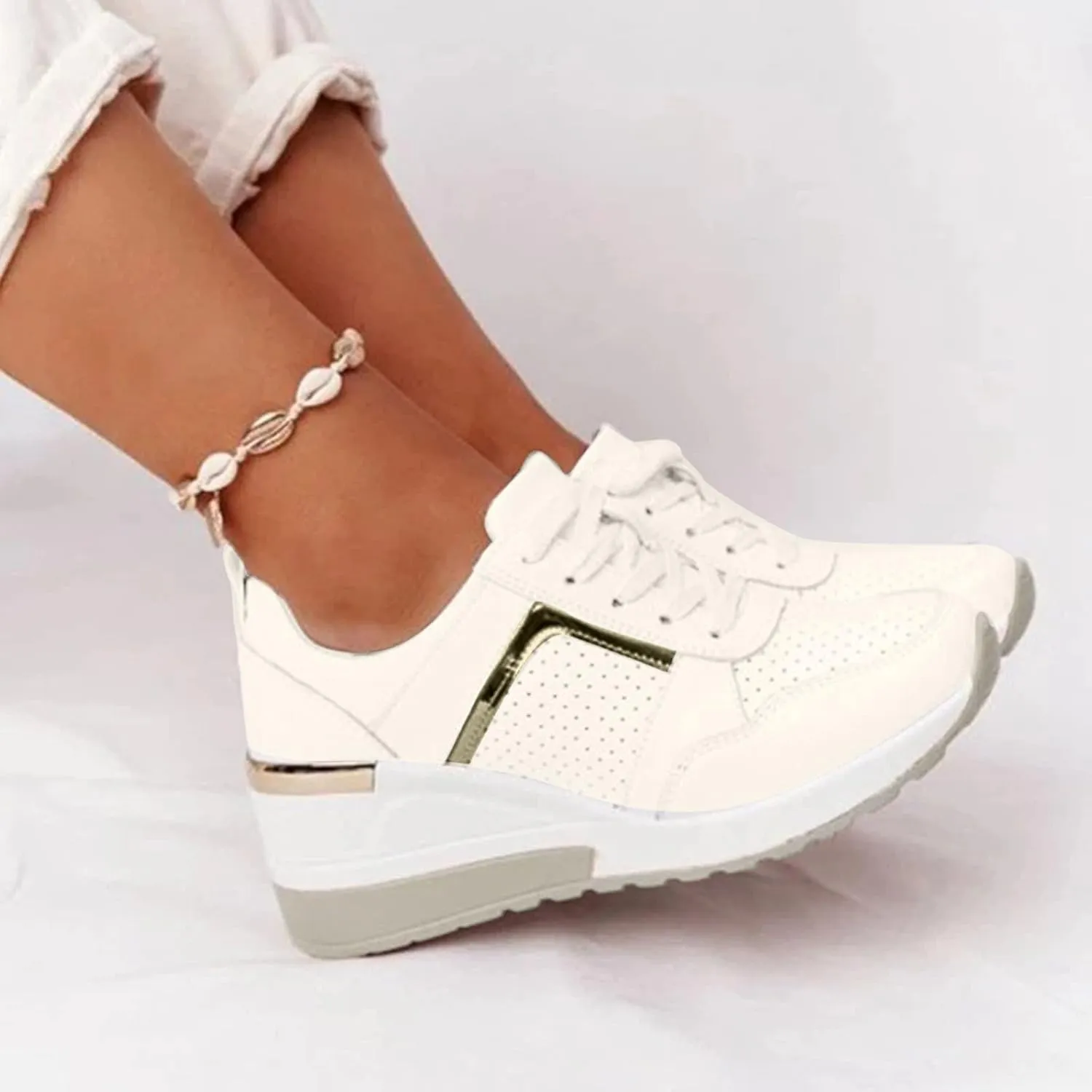 SBGMoSJ Running Shoes for Women Wide Foot Slip On Shoes for Women Indoor Womens Slip On Shoes Wide Width Size 9 Women's Wide Width Slip On Sneakers Zapatos Antideslizante para Mujer Lindos