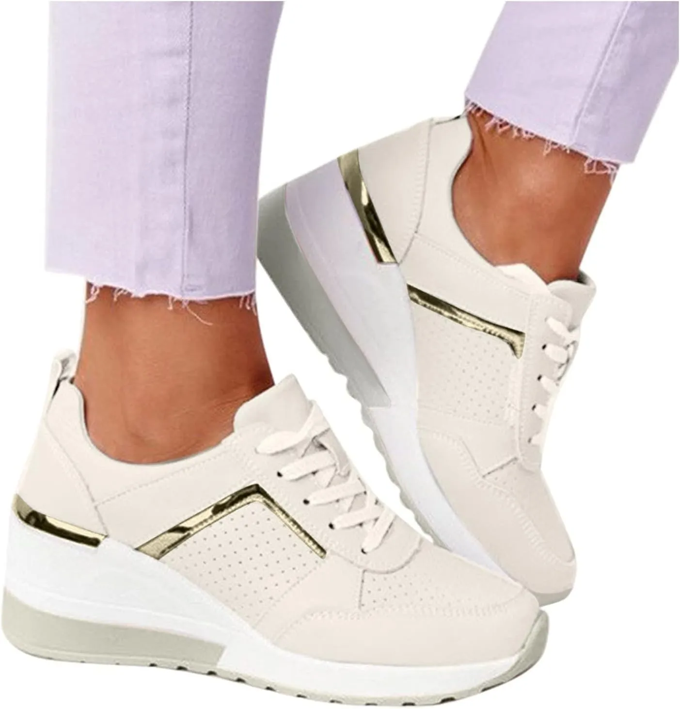 SBGMoSJ Running Shoes for Women Wide Foot Slip On Shoes for Women Indoor Womens Slip On Shoes Wide Width Size 9 Women's Wide Width Slip On Sneakers Zapatos Antideslizante para Mujer Lindos