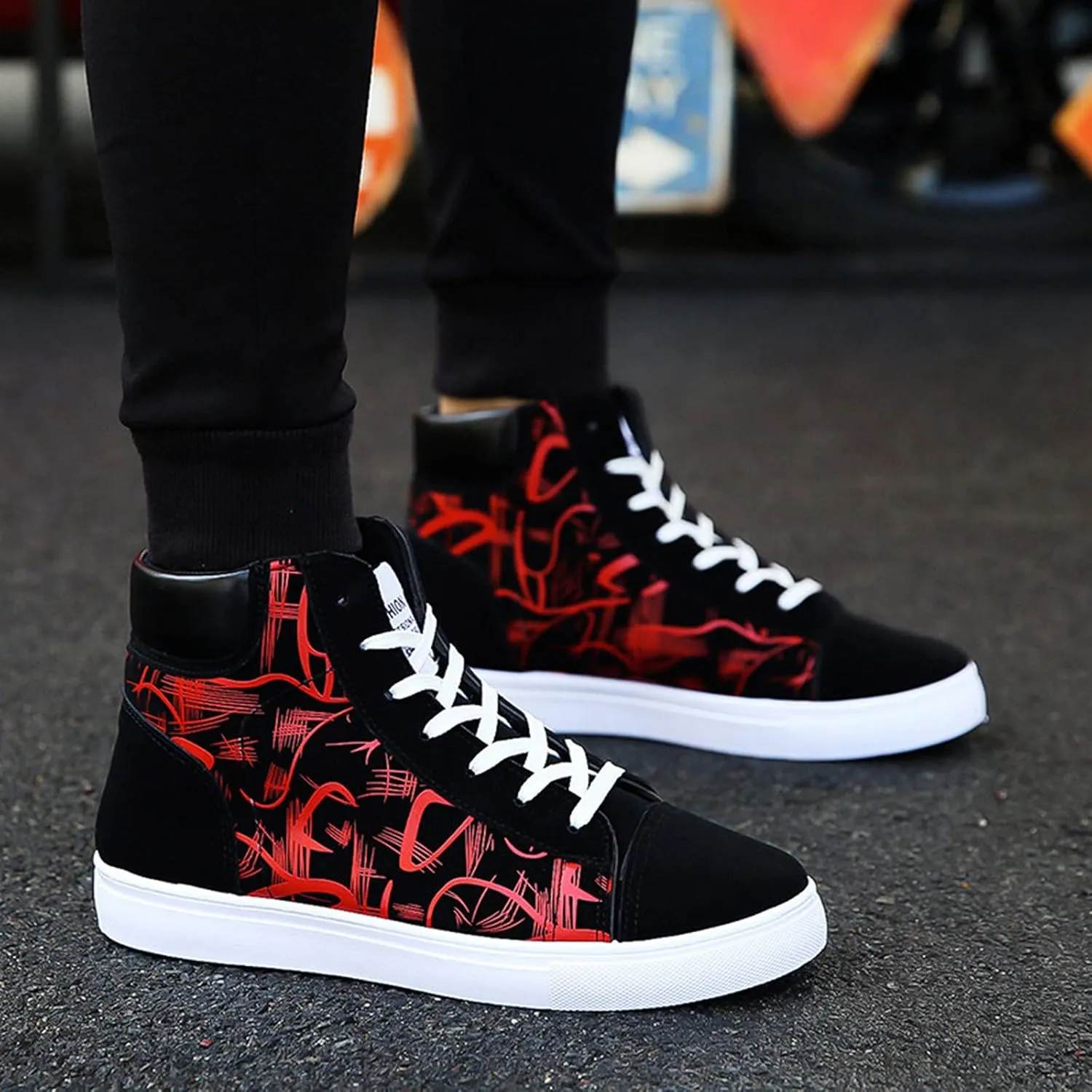 SBGMoSJ Sneakers for Women Walking Winter Shoes for Women 2023 Comfy Black Canvas Tennis Shoes for Women Sneakers for Women Size 8 Wide Width Fall Tennis Shoes for Women 2023