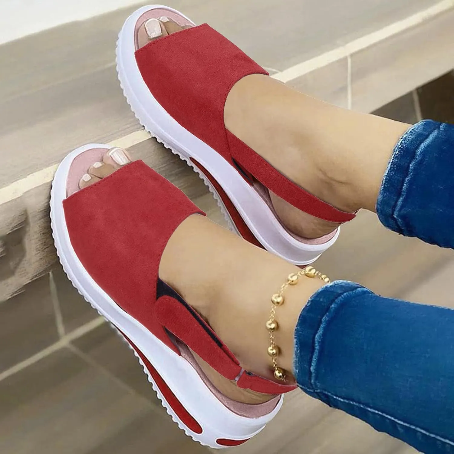 SBGMoSJ White Chunky Platform Sneakers for Women Mule Shoes for Women Slip On Heels Black Leather Nurse Shoes for Women High Top Sneakers for Women Wide Width Tennis Shoes for Women 2023
