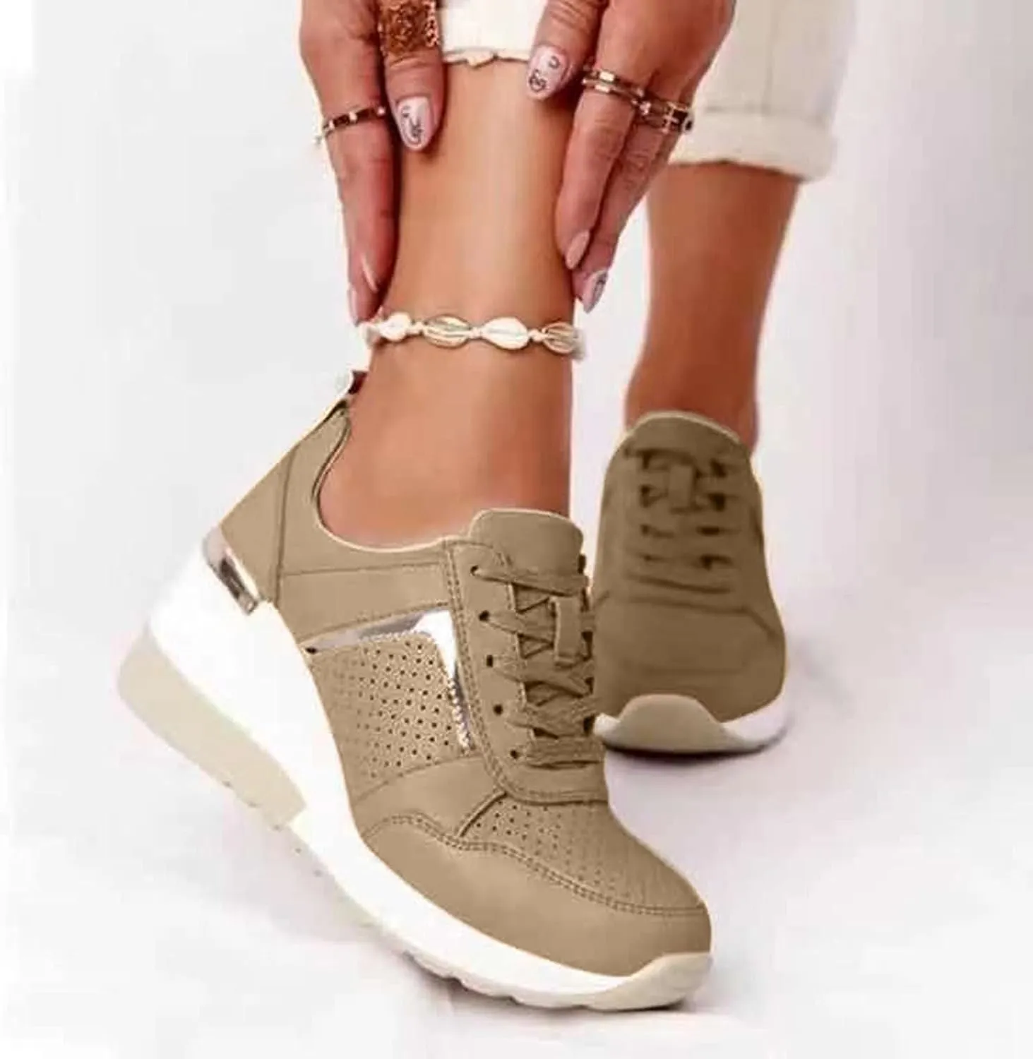 SBGMoSJ White Platform Sneakers for Women Wide Tenis Antideslizante para Mujer Canvas Shoes for Women Sneakers Black Sequin Gym Shoes for Women Fashion Tennis Shoes for Women Trendy