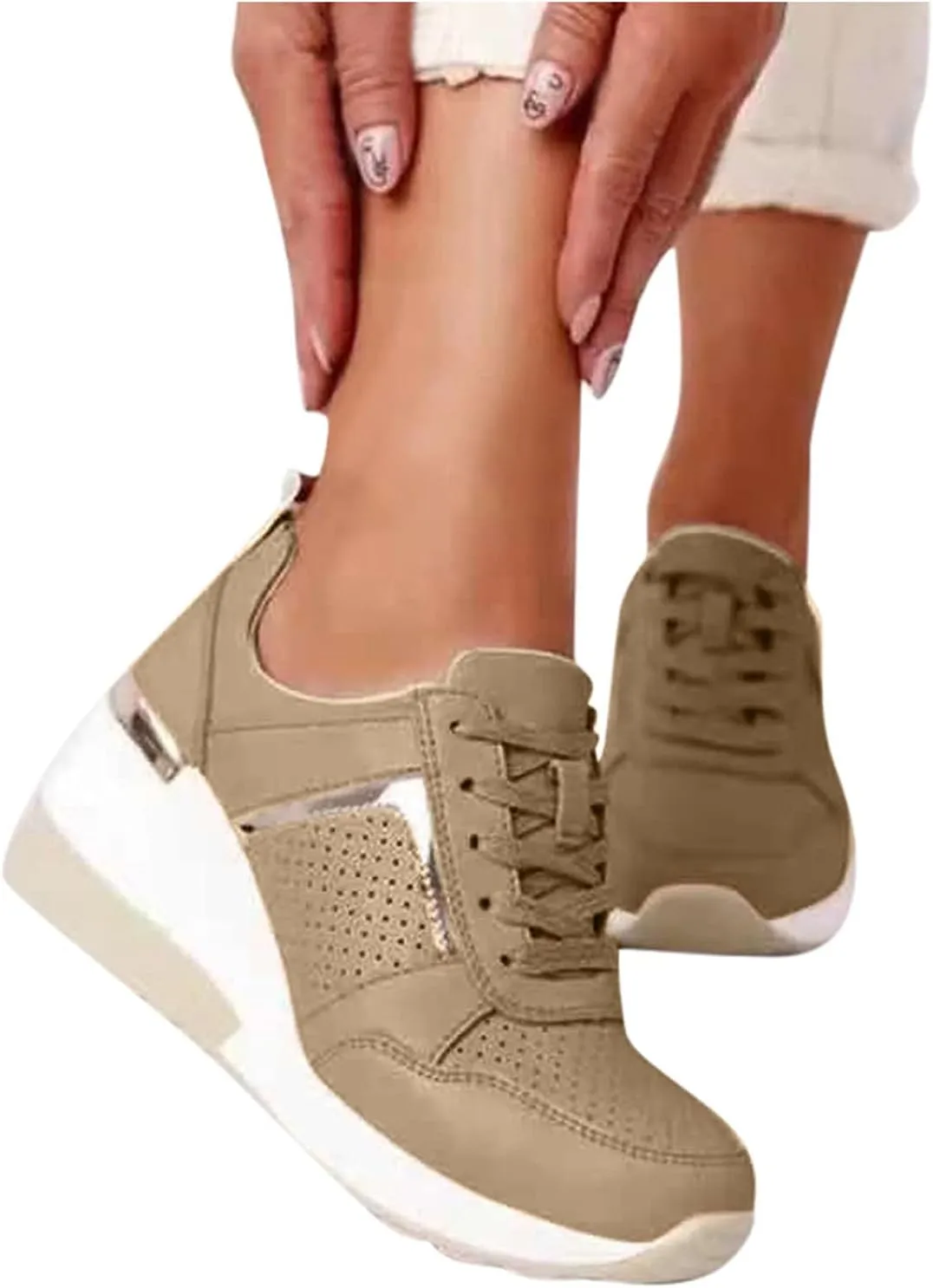 SBGMoSJ White Platform Sneakers for Women Wide Tenis Antideslizante para Mujer Canvas Shoes for Women Sneakers Black Sequin Gym Shoes for Women Fashion Tennis Shoes for Women Trendy
