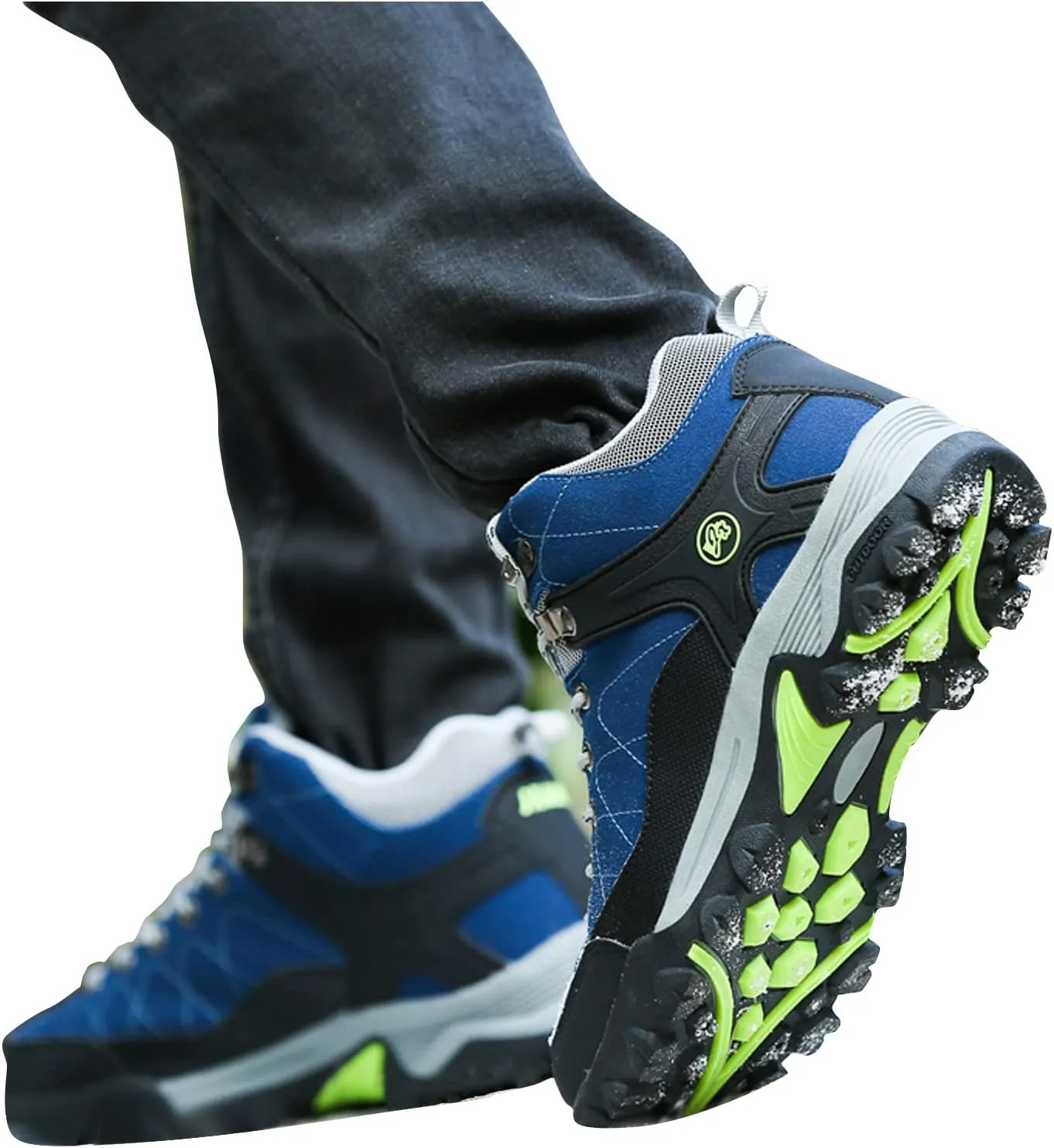 Shije Men's Snow Boots Hiking Warm Ankle Lace-up Shoe Winter Mountain Climbing Trekking Boots Non-Slip Fashion Booties for Outdoor