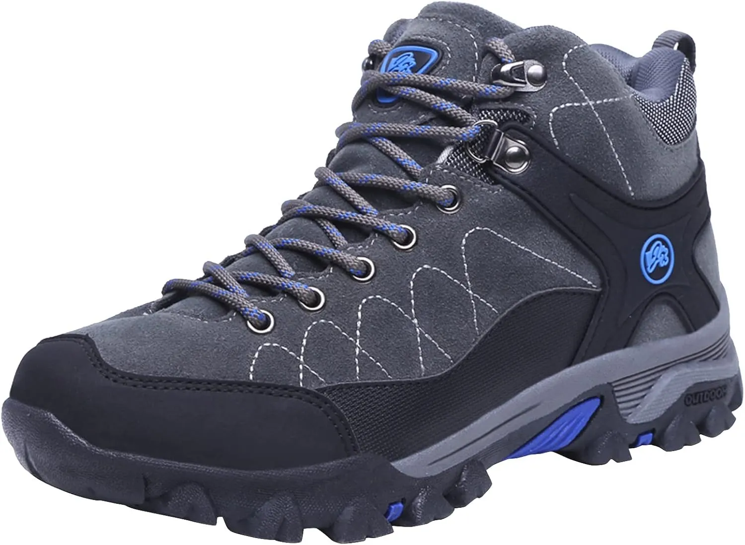 Shije Men's Snow Boots Hiking Warm Ankle Lace-up Shoe Winter Mountain Climbing Trekking Boots Non-Slip Fashion Booties for Outdoor