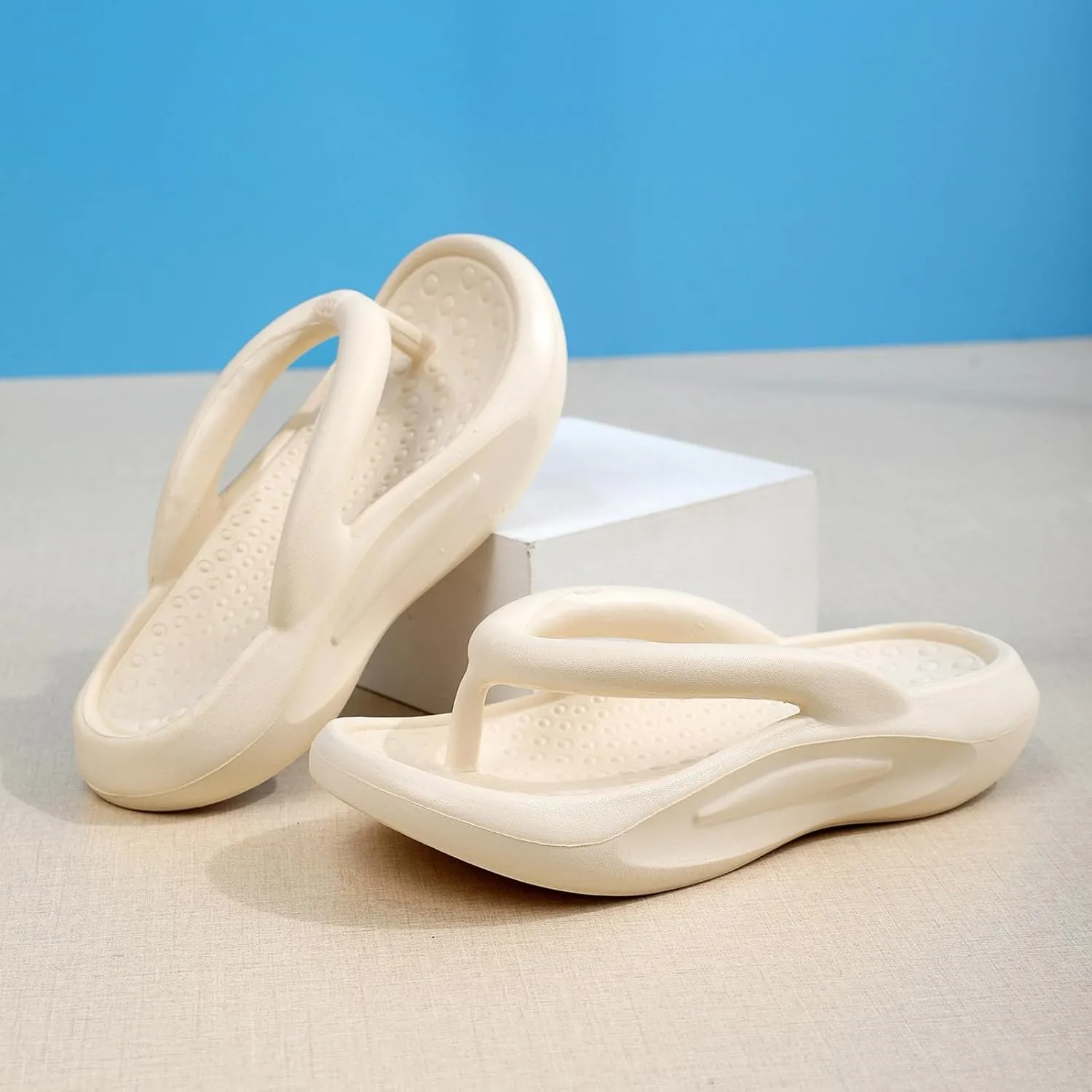 Shower Slides for Women Non Slip Quick Drying Shower Slides Open Toe Shower Shoes Women's Flat Slippers