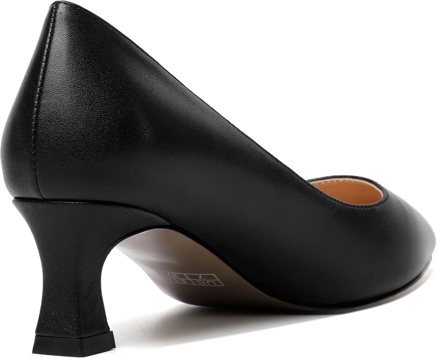 SHOWFOREST Womens Dress Evening Patent Slip On Pointed Toe Kitten Low Heel Pumps Shoes 2 Inch