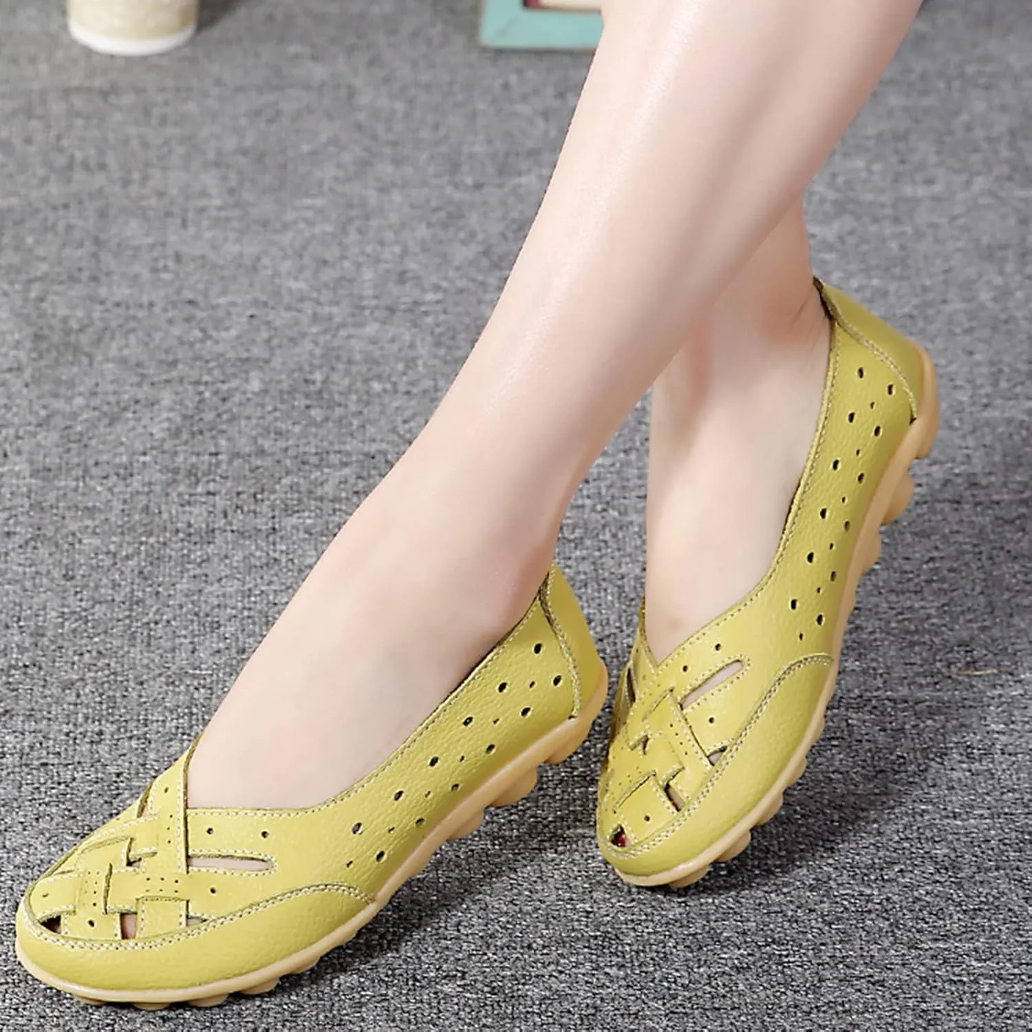Slip On Women Comfort Walking Flat Loafers Casual Shoes Driving Loafers Walking for Women Casual Shoes