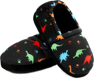 Slippers for Boys Little Big Kid House Shoes Warm Cotton Memory Foam Toddler Boys Slippers with Indoor Outdoor Rubber Sole