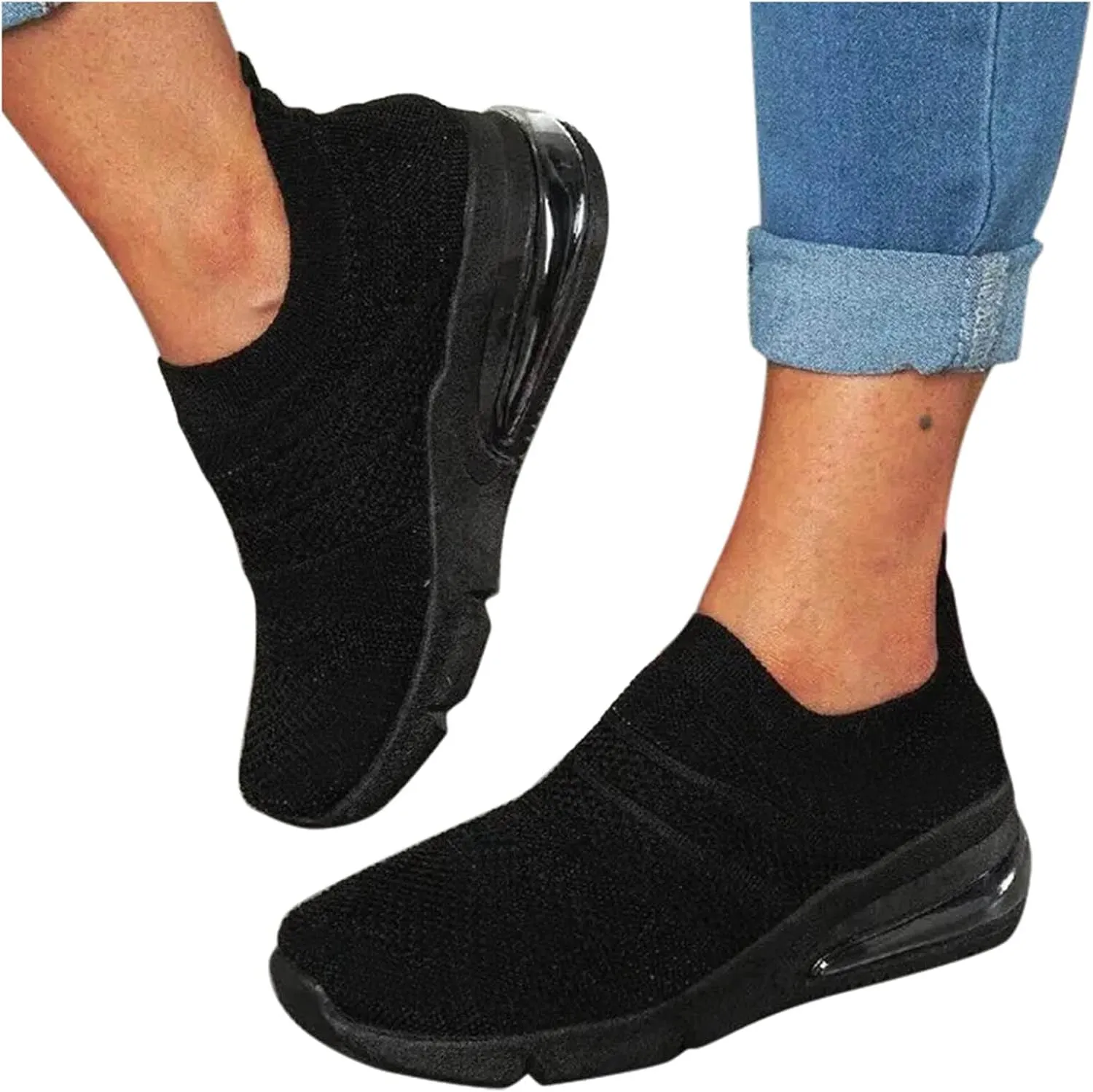 Sneakers for Women Zapatillas para Mujer Elegantes Gym Shoes Women Black Dress Shoes for Plantar Fasciitis for Women Wide Width Zapatos De Trabajo para Mujeres