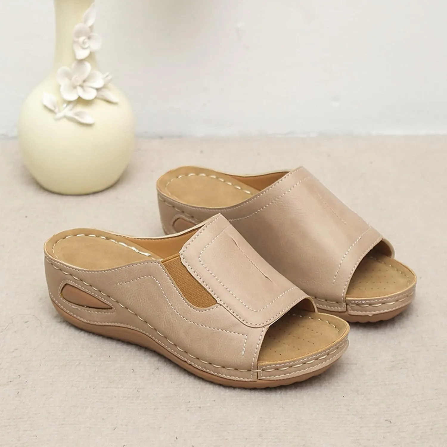 Summer Slides Sandals for Women Non-Slip House Slippers Indoor Outdoor Party Sandals Vacation Sandals for Women