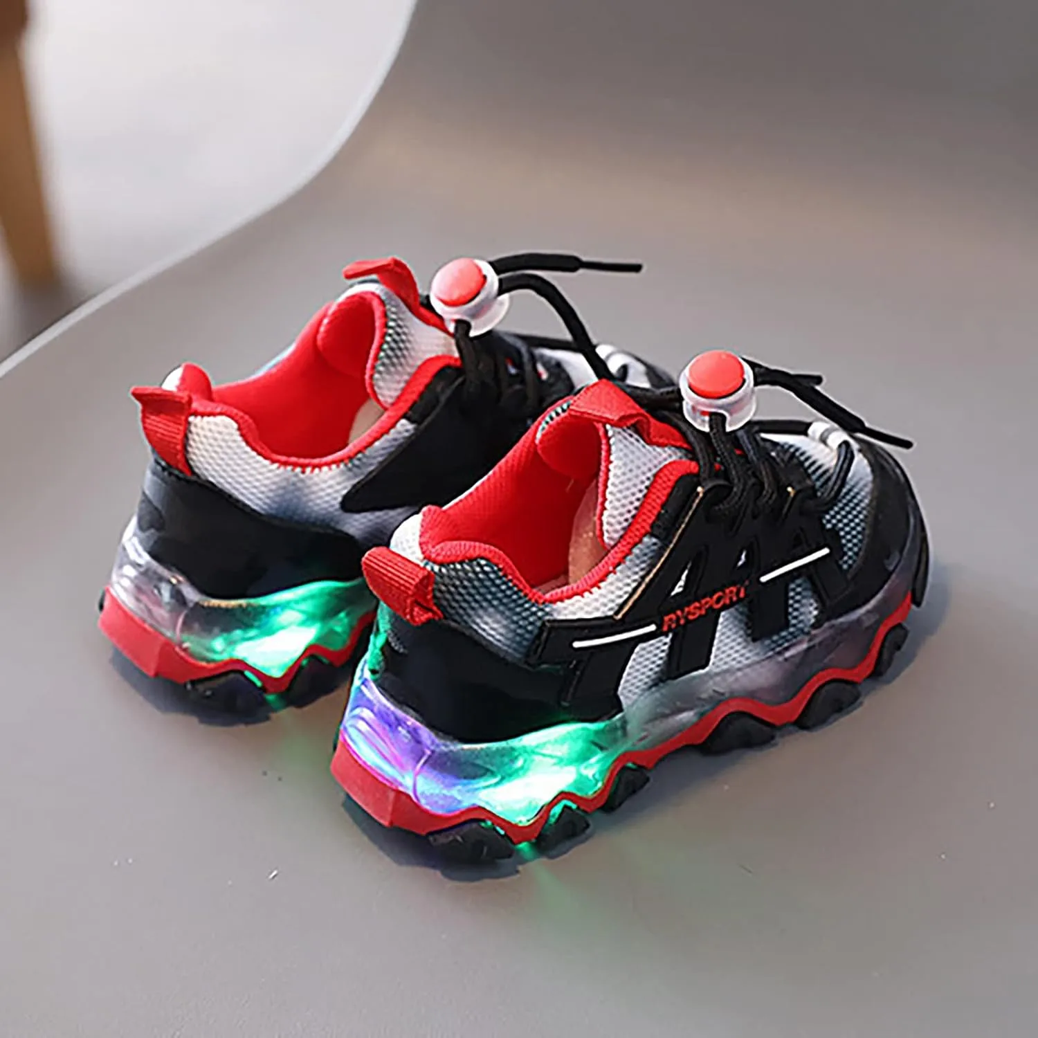 Toddler Boys Girls Light Up Shoes Flashing Lightweight Mesh Breathable Adorable Casual Sneaker for Big Kids Girls