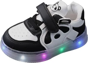 Toddler Boys Girls Light Up Shoes Little-Kids Flashing Soft Bottom Breathable First Sport Casual Slip Shoes Toddler
