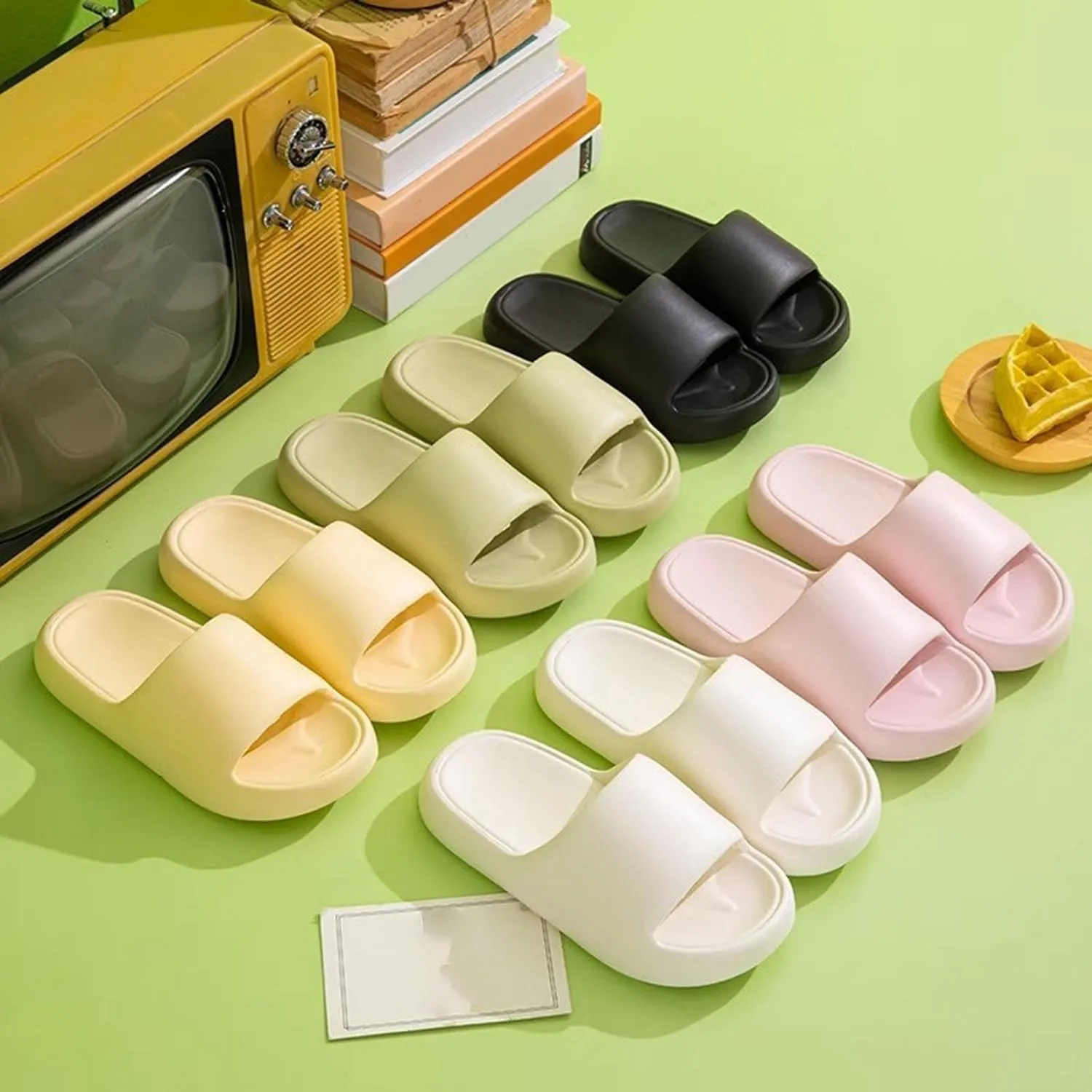 Travel Slippers for Women Shower Shoes Shower Sandals for Gym Spa Pool Slim Sandals Women's Non Slip Slippers