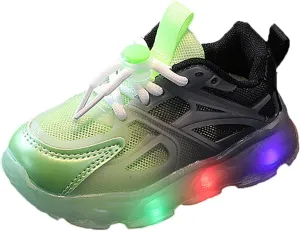 Unisex-Child Lights Up Sneaker Lightweight Breathable Running Shoes Kids Soft Sole Casual Sport Glowing Sneakers