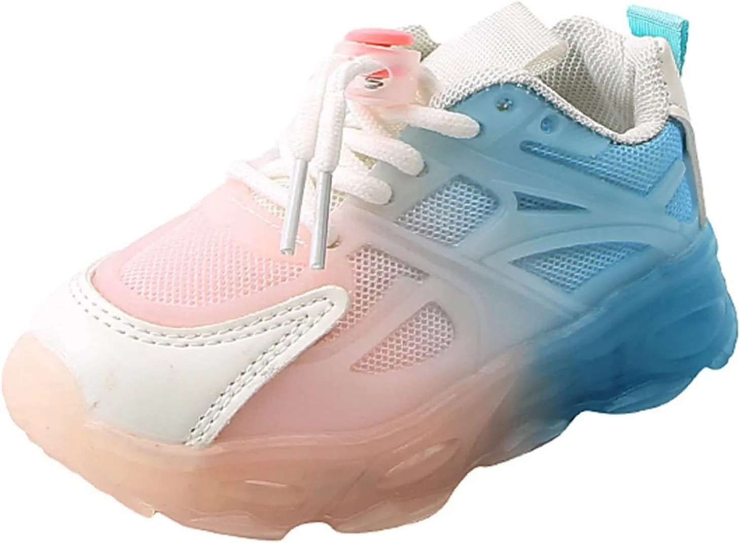 Unisex-Child Lights Up Sneaker Lightweight Breathable Running Shoes Soft Sole Casual Sport Sneaker for Big Girl Shoe