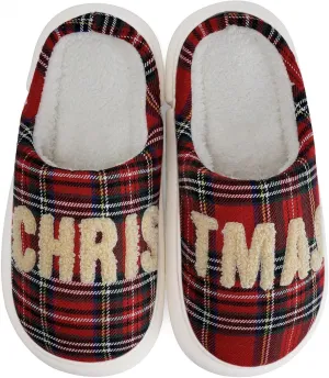 WateLves Women's Pillow Warm Memory Foam Slippers Comfortable Cute House Shoes Lightweight Fuzzy Christmas Slippers