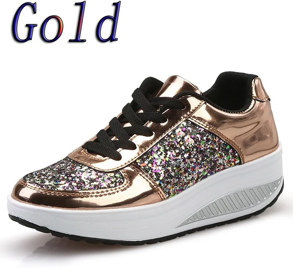 Wedge Heel Sneakers for Women Zapatillas Elegantes para Mujer Womens Casual Shoes Wide Trail Running Shoes Women Plantar Fasciitis Women Sport Athletic Running Sneakers Walking Shoes