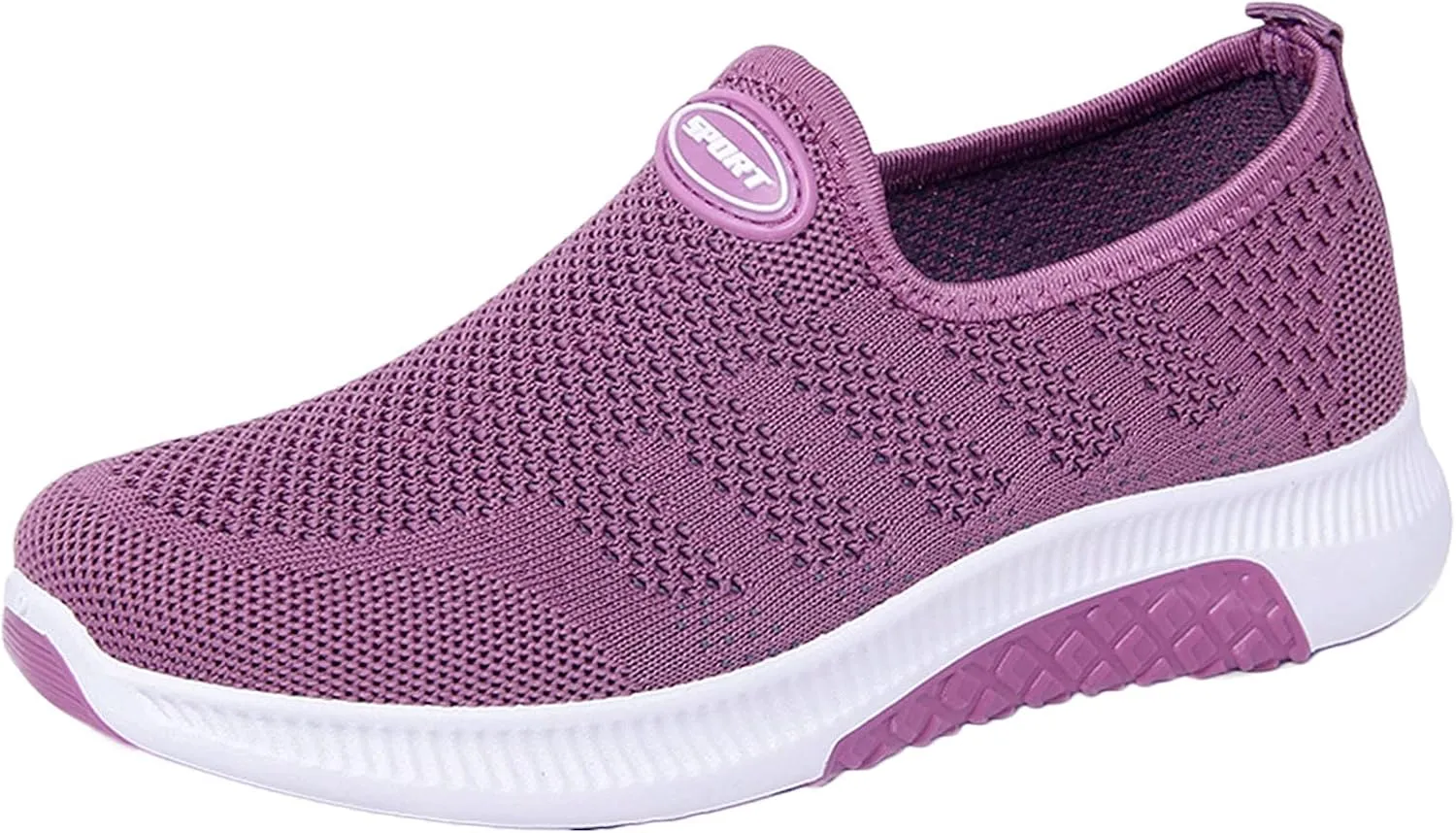 Women Casual Slip On Shoes Comfortable Walking Sneakers Lightweight Canvas Flats Non Slip Breathable Loafers