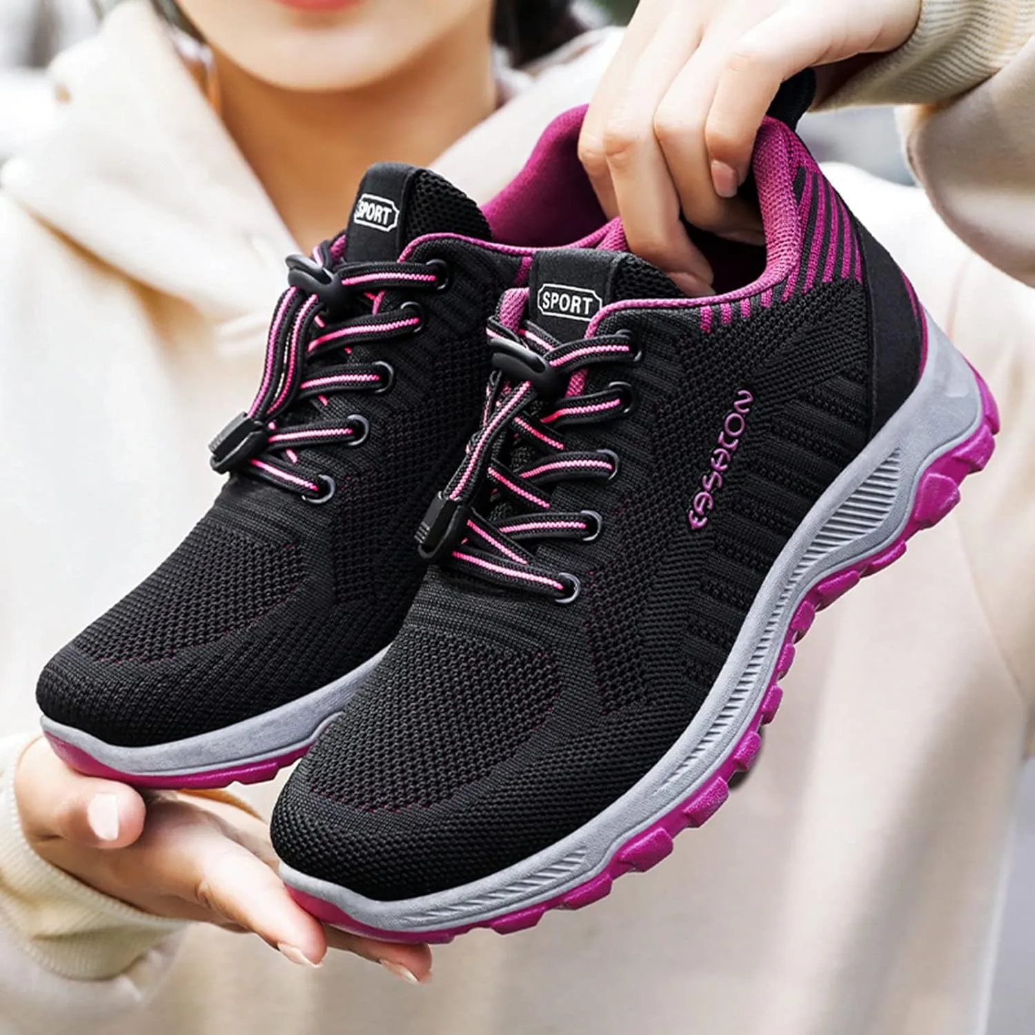 Women Casual Slip On Sneakers Breathable Walking Shoes Lightweight Canvas Comfortable Flats Non Slip Loafers