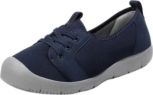 Women Comfortable Slip On Shoes Casual Walking Sneakers Lightweight Canvas Flats Non Slip Breathable Loafers