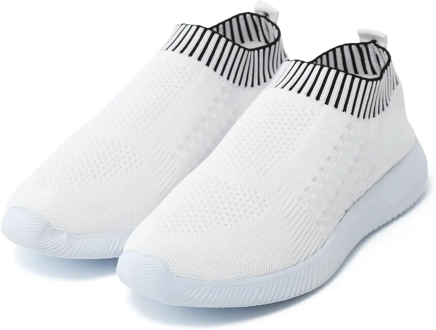 Women Slip On Sneakers Lightweight Walking Shoes Breathable Mesh Casual Comfortable Flats Non Slip Loafers