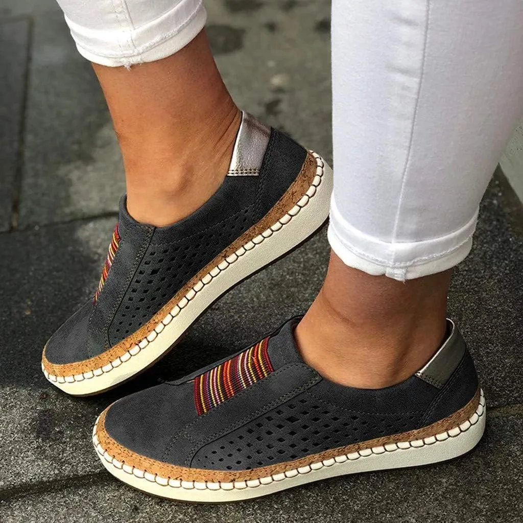 Women Sneakers Black and White High Arch Support Non Slip Work Shoes for Women White Flat Gym Shoes Women Trendy Wedge Sneakers for Women 2023 Zapatos Negros para Mujer Deportivos